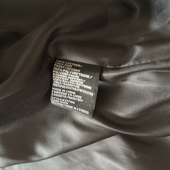 Brunette The Label Vegan Leather Jacket The Florence - Picture 9 of 9